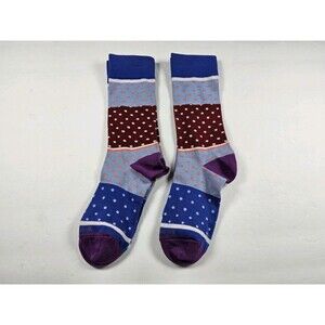 Bombas Lightweight Polka Dot Crew Socks Lot Of 2 Pairs Size M